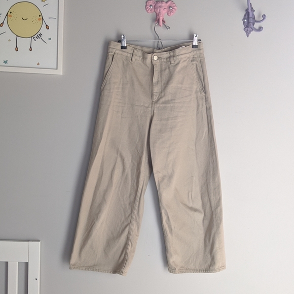 cos barrel leg jeans